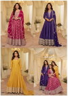 Aaradhana By Sayuri Viscose Wholesale Gown With Dupatta Suppliers In Mumbai